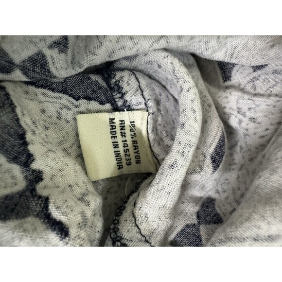 Sim & Sam Pants Womens S Blue Palazzo Boho Wide Leg  Floral Lounge - Picture 4 of 11